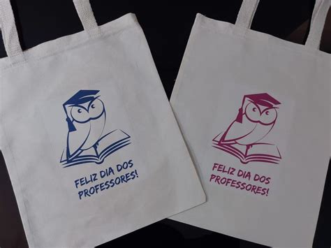 Ecobag Personalizada Dia Dos Professores Corujinha Elo