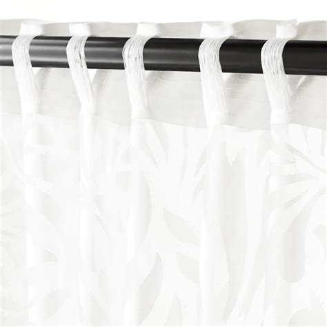 SKÄREFLY sheer curtains, 1 pair, white, 57x98" - IKEA