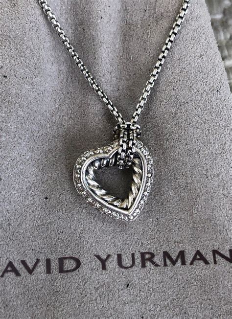 David Yurman Diamond Heart Pendant Nec On Mercari David Yurman