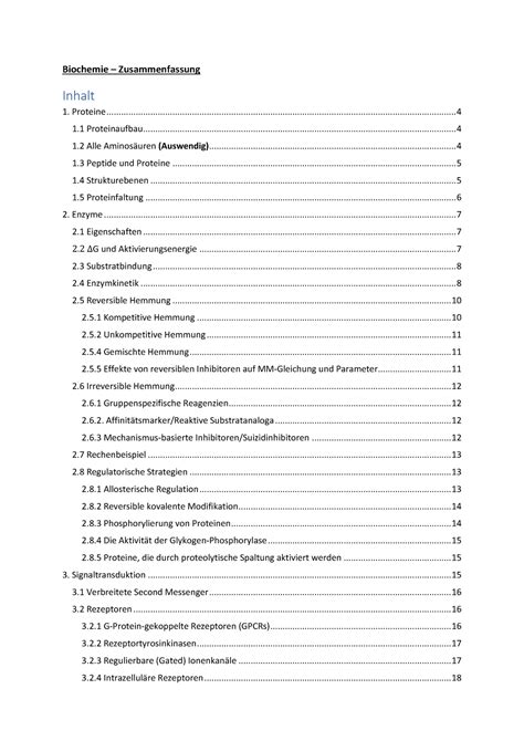 Biochemie Zusammenfassung Biochemie Zusammenfassung Proteine