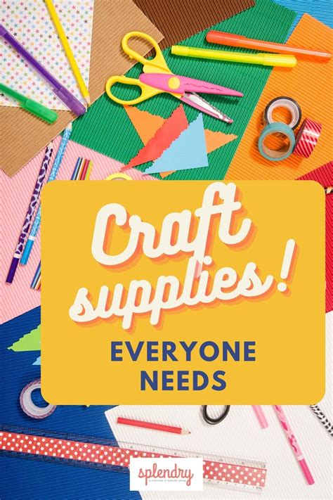 The List of Craft Supplies Everyone Should Have: Unleash Your ...