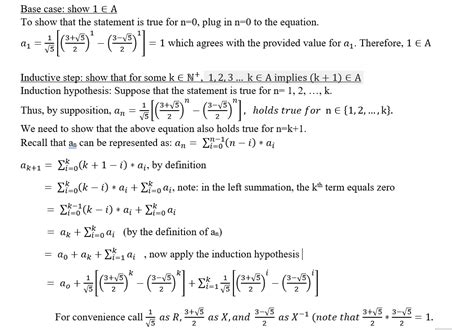 Proof By Induction Finding A Closed Form Solution For A Recurrence