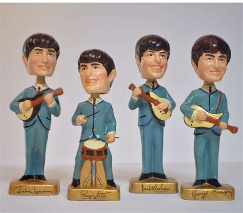 Original 1964 Set Of Beatle Bobble Head Nodders At 1stdibs