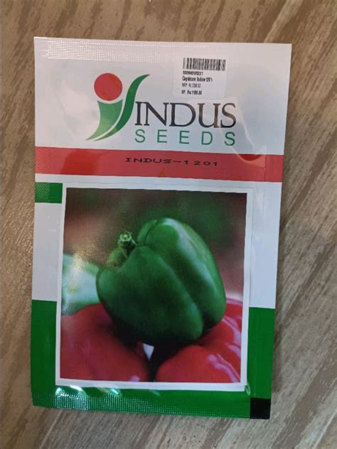 Natural Green Indus Shimla Mirch Seeds, Packaging Type: Packet, 10g at ...