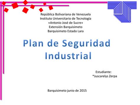 Diseño Del Plan De Seguridad Ppt