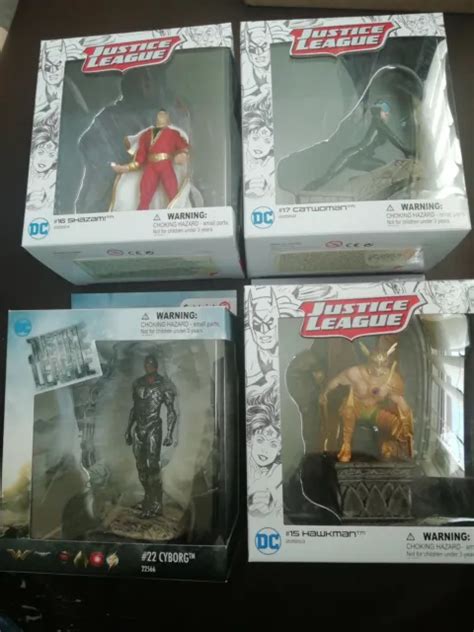 SCHLEICH DC JUSTICE League Figures Catwoman Cyborg Shazam Hawkman