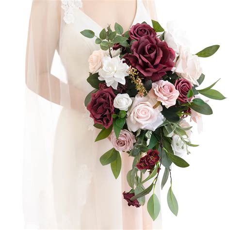 Ling S Moment 11 Inch Artificial Wedding Bouquets For Bride Bridal