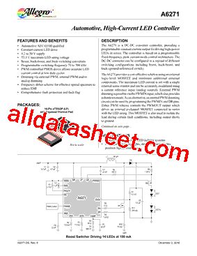 A6271 Datasheet(PDF) - Allegro MicroSystems