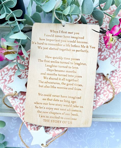 The Story Of Us Quote Plaque - A Beautiful Sign