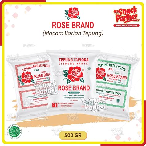 Jual ROSEBRAND TEPUNG 500 GR Tapioka Kanji Beras Ketan Putih Rose