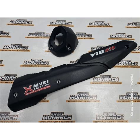 MVR1 CARBON HYDRO DIP MUFFLER COVER PROTECTOR HEAT GUARD W TIP FOR