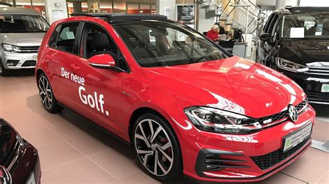 The New Golf Gti Facelift Tornado Red Colour Walkaround