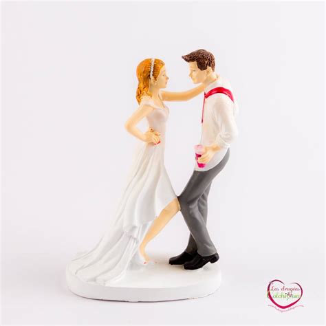 Decoration Figurine Originale Pour Pi Ce Mont E Mariage Vente Drag Es