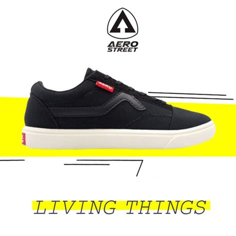 Jual Aerostreet Massive Low Hitam Hitam Sepatu Sneakers Casual Aero