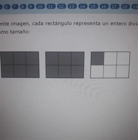 1 En la siguiente imagen cada rectángulo representa un entero