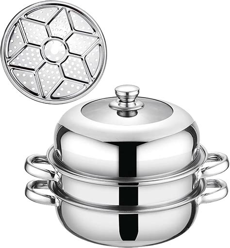 Steamer Pot For Cooking 18 8 Stainless Steel Steamer Pot 11 Inch Steam