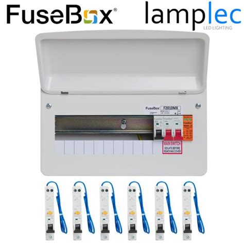 Fusebox F2010mx 10 Way Spd Metal Consumer Unit With 6 Rcbos A Rated B Curve 100a Main Switch