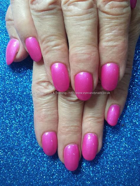 Eye Candy Nails And Training Pink Champagne Gellux Gel Polish Over Acrylic Nails By Elaine Moore