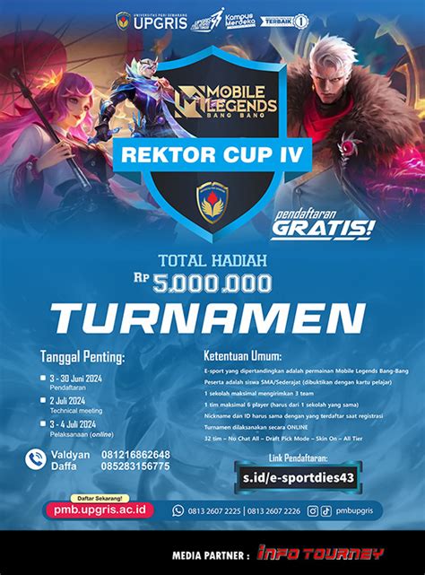 Turnamen Mobile Legends Piala Rektor Upgris