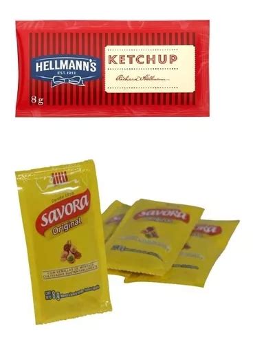 Mostaza Y Ketchup En Sobres Individuales X Cajas De U C U