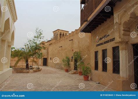 Al Bastakiya Historic District In Dubai Editorial Stock Photo