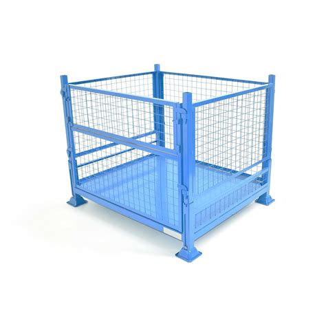 High Bearing Stackable Collapsible Cold Galvanized Wire Mesh Stillage