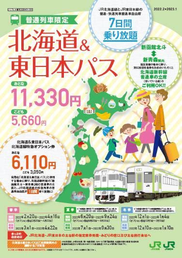 北海道＆東日本パス 夏季 発売（2023年6月20日） 鉄道コム