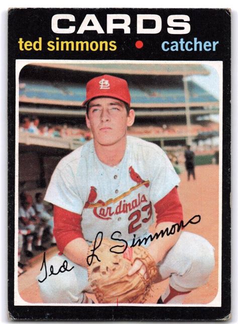 Topps Ted Simmons Rookie St Louis Cardinals Ebay