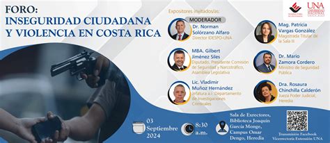 Foro Inseguridad Ciudadana Y Violencia En Costa Rica Inicio