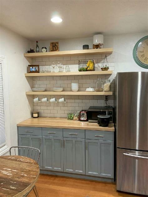 Floating Shelves Floating Shelves Kitchen Kitchen Remodel Cottage