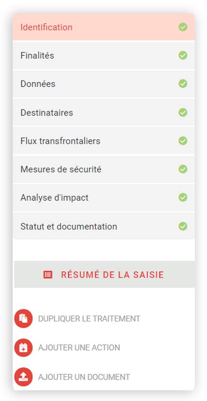 Cartographie RGPD des traitements de données Data Legal Drive