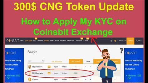 Earn Cng Token Update How To Apply Kyc In Coinsbit Youtube