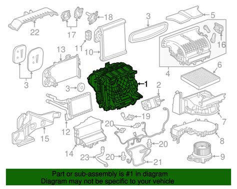 Chevrolet Malibu Heater And Air Conditioning Evaporator Case