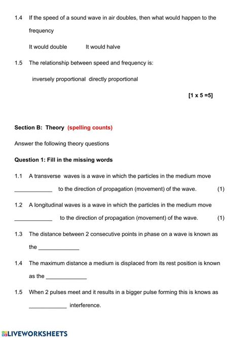 Transverse And Longitudinal Waves Test 88848 Miss