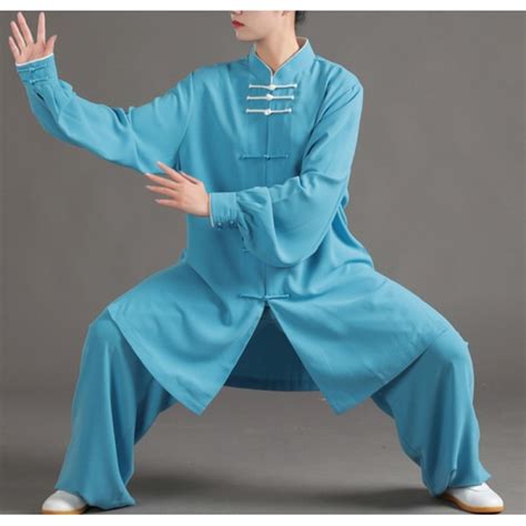 Chinese Kung Fu Uniforms For Women Men Cotton Tai Chi Clothing Female