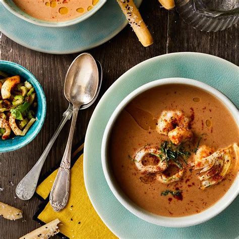 Recette De Soupe De Poisson Aux Crevettes Et Encornets