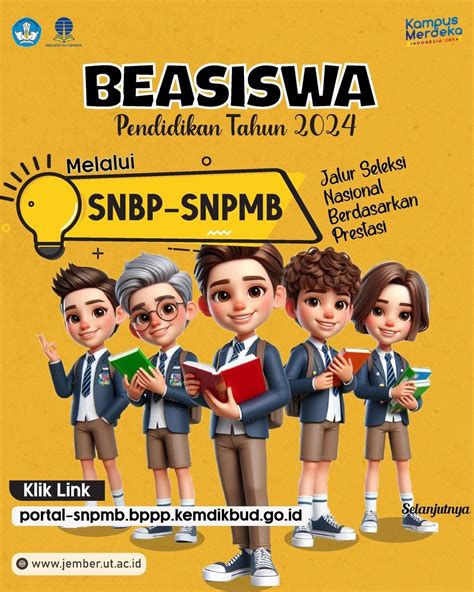 Pendaftaran Program Beasiswa Snbp Ut Jember Tahun Akademik