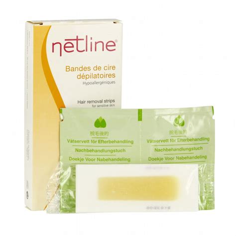 Netline Bandes de cire dépilatoires visage