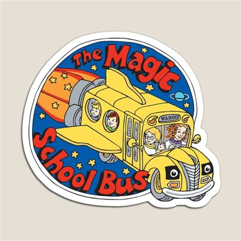 The Magic School Bus Logo Magnet For Sale By Atodas Redbubble