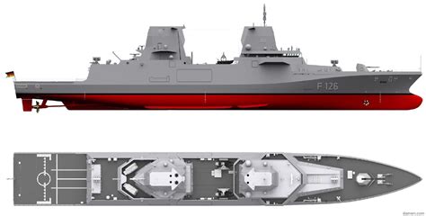 F126 Type 126 class MKS 180 Frigate German Navy Marine