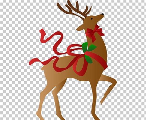 Rudolph Reindeer Santa Claus Christmas PNG Clipart Antler Art