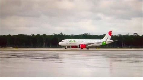 Aterriza Primer Vuelo Comercial En Aeropuerto De Tulum Uno De Viva