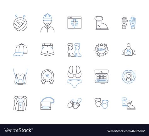 Sales Promotion Line Icons Collection Bargain Vector Image