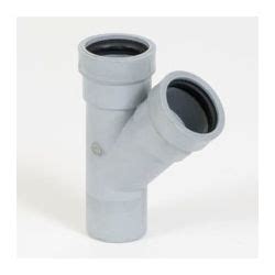 PVC SANITAIRE TE GRIS BENOR 90MM 45 2XF M A JOINT Deschacht