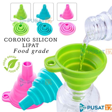 Jual Corong Silikon Lipat Portable Corong Air Silikon Corong Minyak