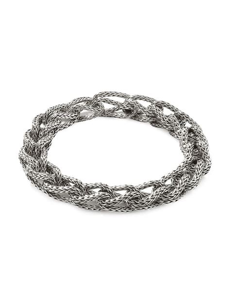 John Hardy Classic Chain Asli Link Bracelet Silver Editorialist