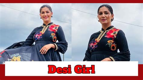 Sapna Chaudhary Becomes The 'Best Desi Girl' In Black Floral Prints