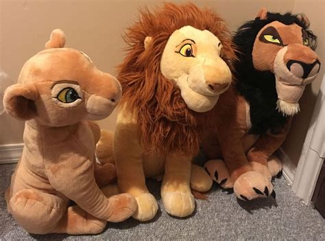 RETIRED 2011 Disney The Lion King 18 Scar Simba Nala Plush Lot