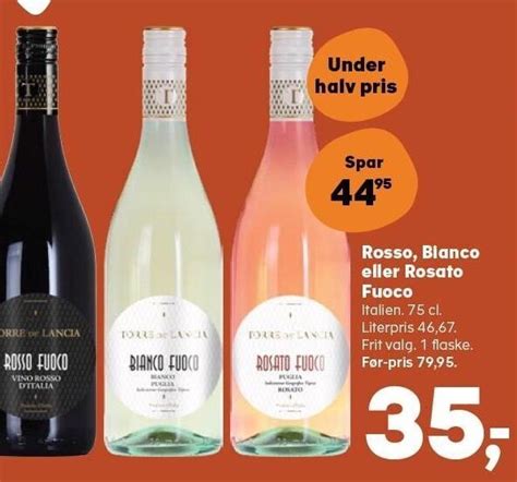 Rosso Bianco Eller Rosato Fuoco Tilbud Hos Kvickly