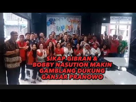 Sikap Gibran Bobby Nasution Kian Gamblang Pada Ganjar Pranowo Terkuak